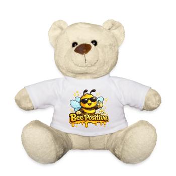 Bee Positive - Teddy Bear - white - Front