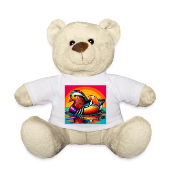 Mandarin duck - Teddy Bear - white - Front