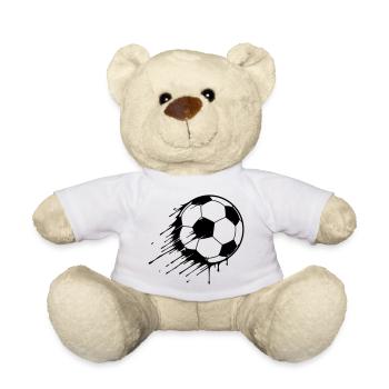 Football Action Graffiti - Teddy Bear - white - Front