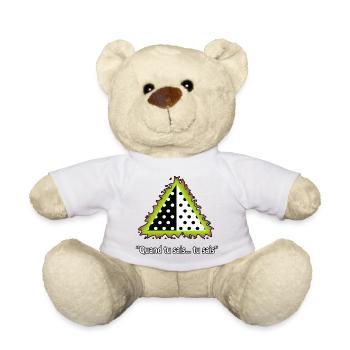Anger the polkadots - Teddy Bear - white - Front