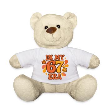 In My 67 Era Italian Brainrot Humor Geburtstag - Teddy - Weiß - Vorne