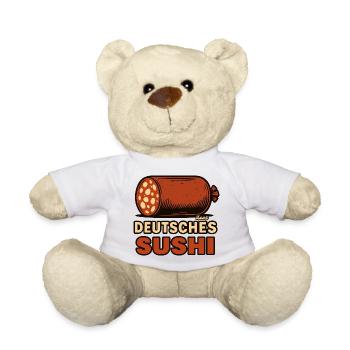 German Sausage Sushi Fusion - Teddy Bear - white - Front