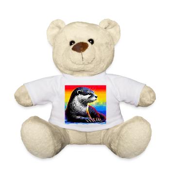 otter - Teddy Bear - white - Front