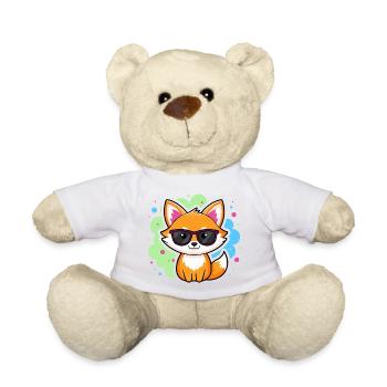 Fox Pop Glasses - Teddy Bear - white - Front