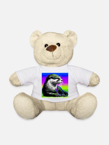 loutre - Nounours - blanc