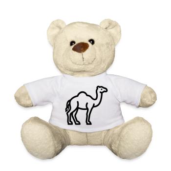 camel - Teddy Bear - white - Front