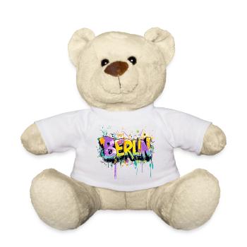 Berlin Graffiti Font Street Art Urban Style - Teddy Bear - white - Front