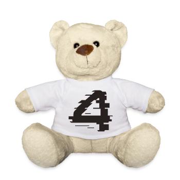 4 - Teddy Bear - white - Front