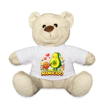 Mamacado Avocado - Lustiges Mama Kawaii Design - Teddy - Weiß - Vorne