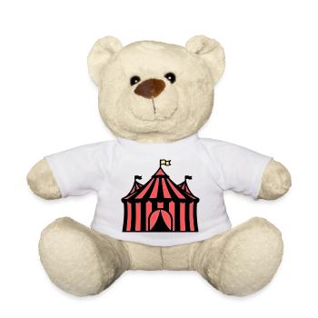 Zirkuszelt Manege Zirkus Bunt - Teddy - Weiß - Vorne