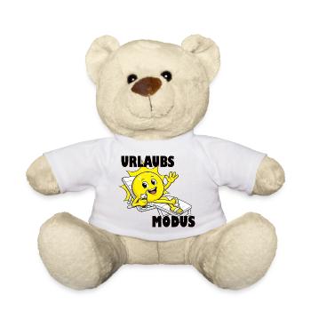 Vacation mode, vacation - Teddy Bear - white - Front