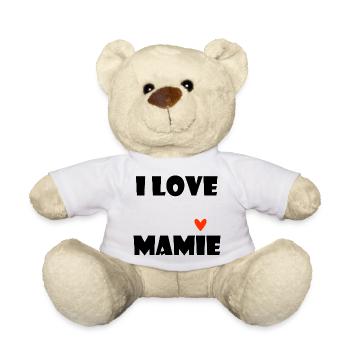 GRANNY. MAMMA. GRANDMOTHER. MOTHER'S DAY. - Teddy Bear - white - Front
