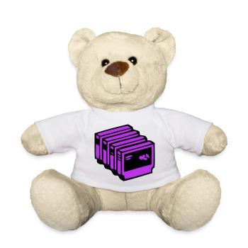 Retro Games Cassette Nerd - Nounours - blanc - Devant