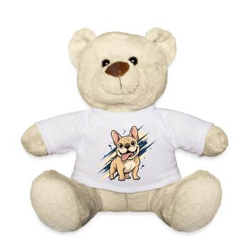 Franz Bulldog Fun - Teddy Bear - white - Front
