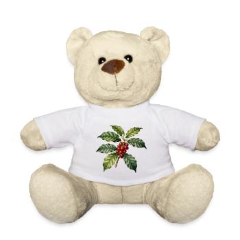 Illustrierter botanischer Kaffeebaum - Teddy - Weiß - Vorne