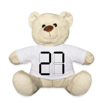 NUMÉRO 27 Vingt-sept Cadeaux Numériques - Nounours - blanc - Devant