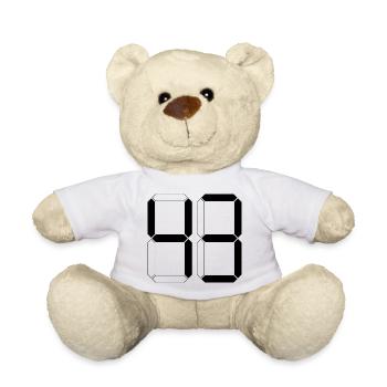 NUMÉRO 43 Quarante-trois Cadeaux Numériques - Nounours - blanc - Devant