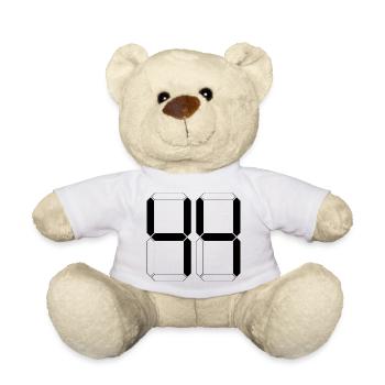 NUMÉRO 44 Quarante-quatre Cadeaux Numériques - Nounours - blanc - Devant