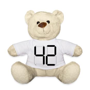 NUMÉRO 42 Quarante-deux Cadeaux Numériques - Nounours - blanc - Devant