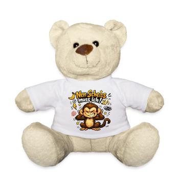 Nen Scheiss Muss Ich Affe - Teddy - Weiß - Vorne