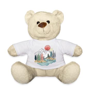 Landschaft: Bergboho, Natur, Minimalist. - Teddy - Weiß - Vorne