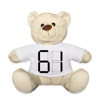 NUMÉRO 61 Soixante-et-Un Cadeaux Numériques - Nounours - blanc - Devant