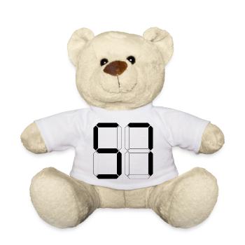 NUMÉRO 57 Cinquante-sept Cadeaux Numériques - Nounours - blanc - Devant