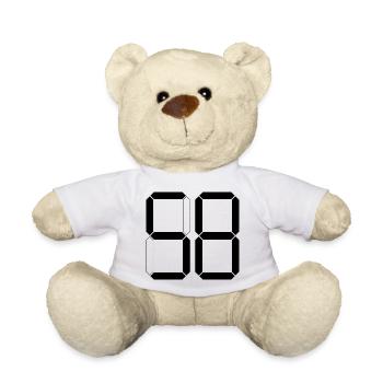 NUMÉRO 58 Cinquante-huit Cadeaux Numériques - Nounours - blanc - Devant