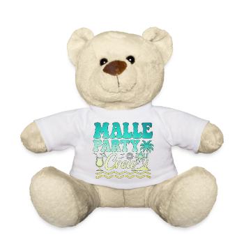 Malle Party Crew Mallorca Summer Holiday - Teddy Bear - white - Front