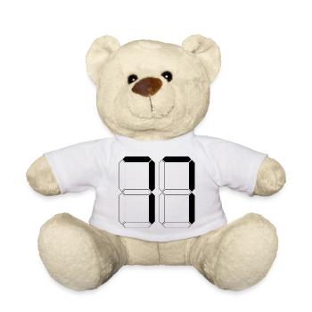 NUMÉRO 77 Soixante-dix-sept Cadeaux Numérique - Nounours - blanc - Devant