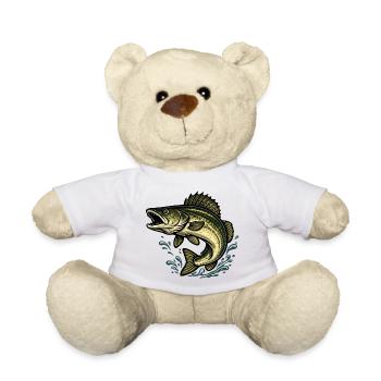 Savage Strike – The Power of the Predatory Fish - Teddy Bear - white - Front
