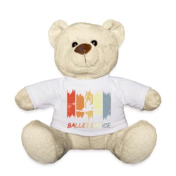 Vintage Ballet Dance - Teddy Bear - white - Front