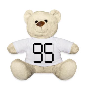 NUMBER 95 Ninety-Five Gift Digital - Teddy Bear - white - Front