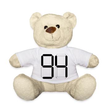 NUMBER 94 Ninety-Four Gift Digital - Teddy Bear - white - Front
