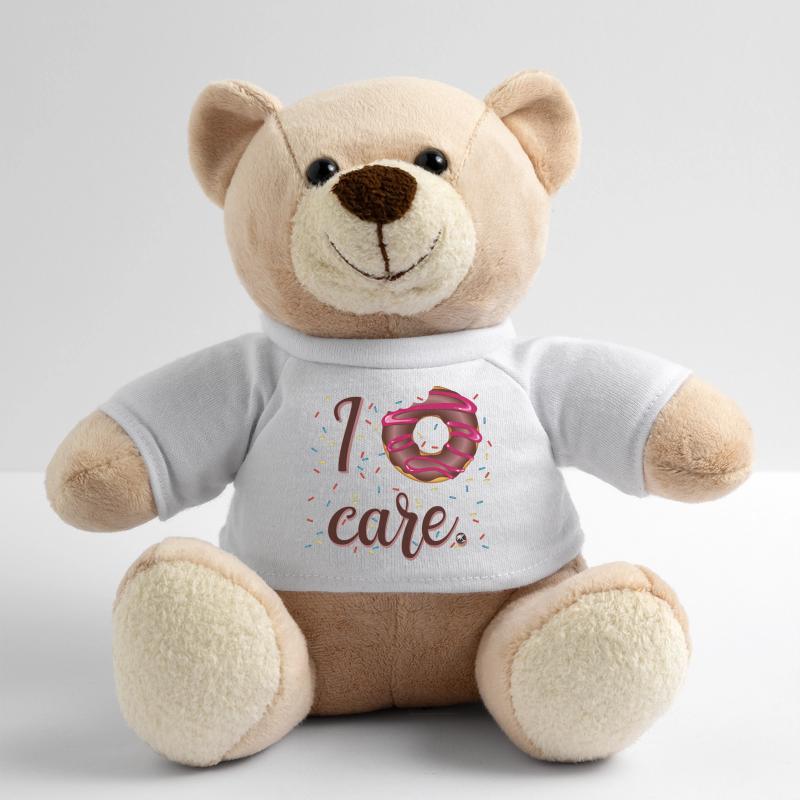 Glasierte Donut Abbildung mit Inschrift Teddy