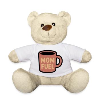 Mom Fuel Kaffee Tasse Mama - Teddy - Weiß - Vorne