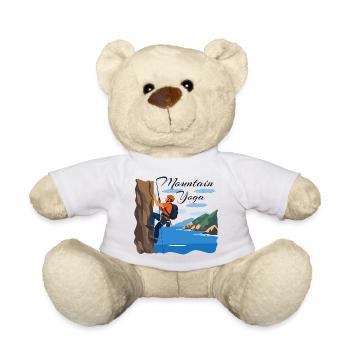 Mountaineering: The Mountain Yoga - Teddy Bear - white - Front