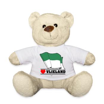 I Love Vlieland – Design der Inselflagge - Teddy - Weiß - Vorne