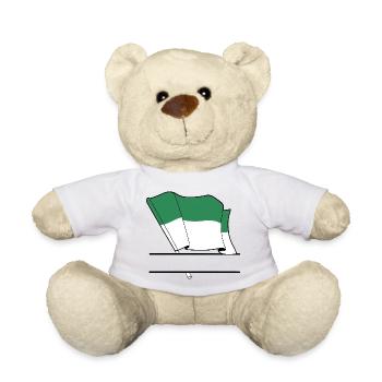 Vlieland-Flagge – Individuelles Inseldesign - Teddy - Weiß - Vorne