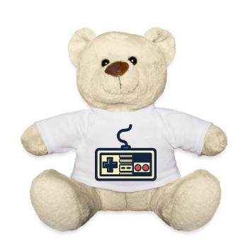 Retro game controller design - Teddy Bear - white - Front