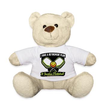 Plan de retraite : Pickleball - Nounours - blanc - Devant