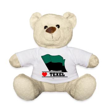 I Love Texel – Design der Inselflagge - Teddy - Weiß - Vorne