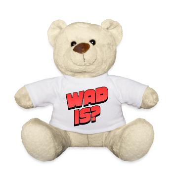 WAD 15 Neon Bold Typo - Teddy Bear - white - Front