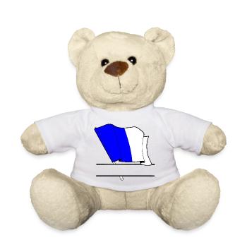 Spa Custom Flag - Teddy Bear - white - Front