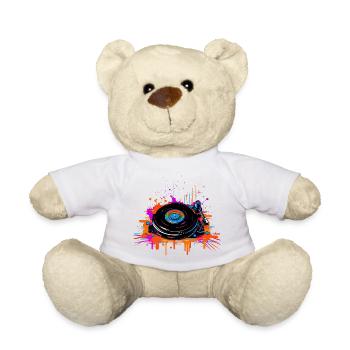 DJ Vinyl Vaporwave - Nounours - blanc - Devant