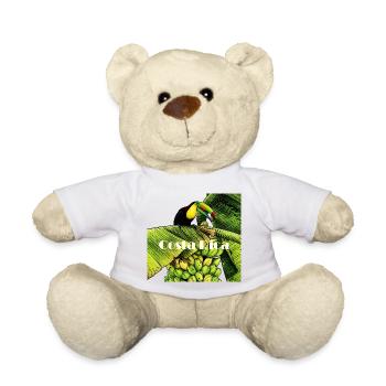 Tukan auf der Bananenstaude in Costa Rica - Teddy - Weiß - Vorne