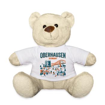 Oberhausen Germany Gasometer And Skybridge Skyline - Teddy - Weiß - Vorne