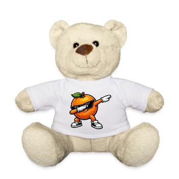 Dabbing Orange - Teddy - Weiß - Vorne