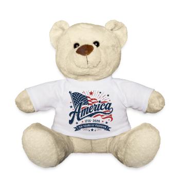 Amerika 250 Jahre Freiheit - Teddy - Weiß - Vorne