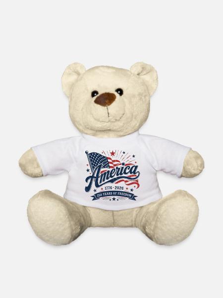 Amerika 250 Jahre Freiheit - Teddy - Weiß